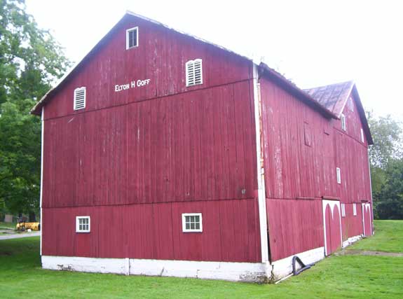 Elton H. Goff barn in Congress Township, Morrow County Ohio.